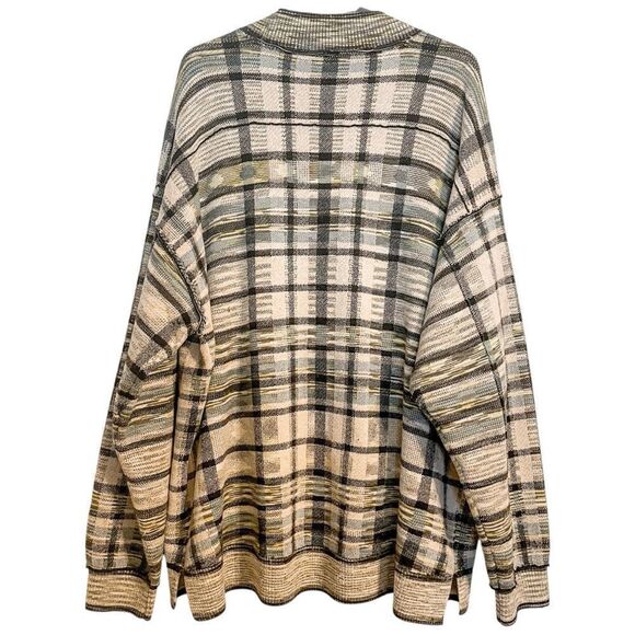 Free People Mcgregor Plaid Cardigan Green S - Picture 6 of 12